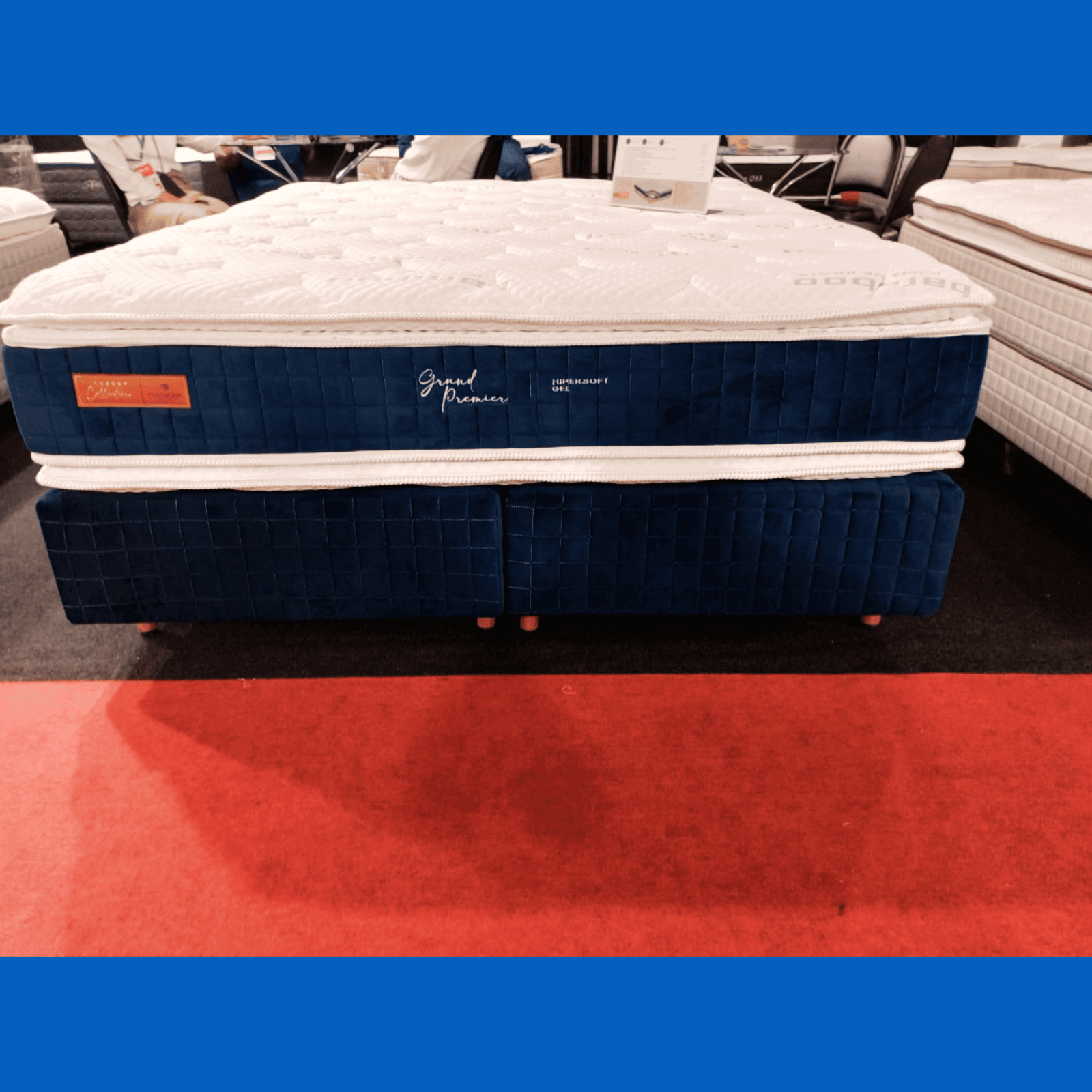 Colchão molas ensacadas Colchobel tecido Bambu luxo 200kg 158x198x35